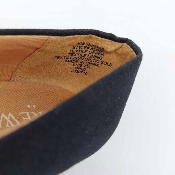 J.Crew Black Canvas Espadrille Wedge Heels Size 7.5 - Picture 10 of 10